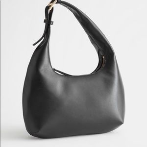 & Other Stories Curved Leather Bag